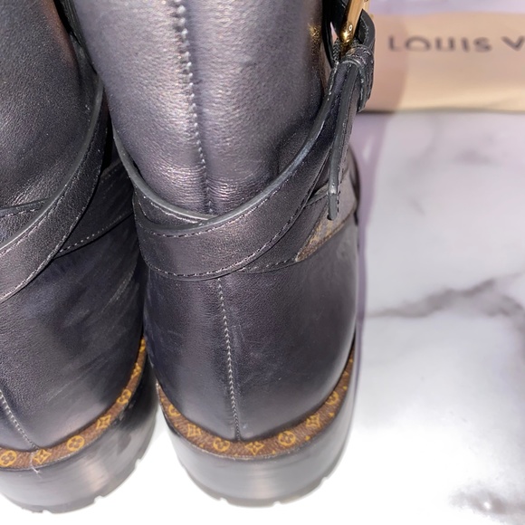 LOUIS VUITTON Ankle Boot SZ 40/US 10 EUC - Picture 7 of 10